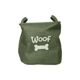 Spielzeugkorb aus Palisander-Canvas, Woof, Waldgrün