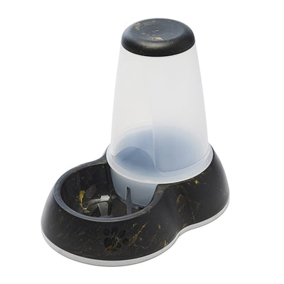 Savic Trinknapf Loop Marmor schwarz gold