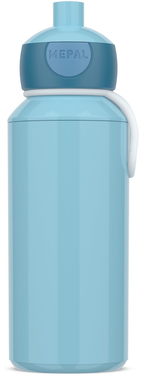 Mepal Pop-Up-Trinkflasche Campus – 400 ml – gut schließend – Trinkbecher für Kinder – cooles Blau