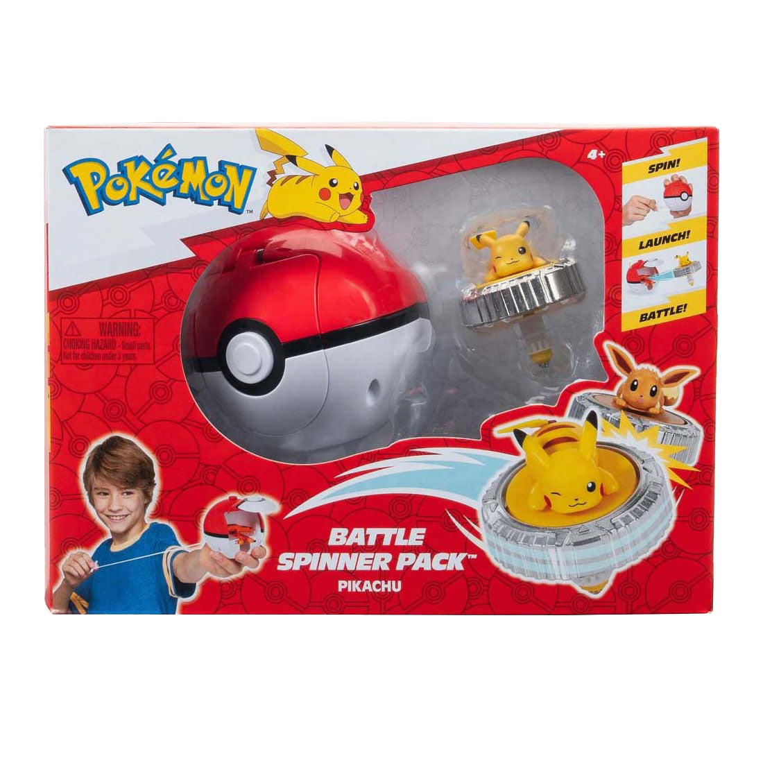 Battle Spinner – Einzelpackung Pikachu #1 Pokeball | 3 Stück