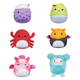 Squishmallows kuschelige Plüsch-Mikromallows – Myrnam Henley, Carlos, Anjara, Joelle, Poplina, 6er-Pack