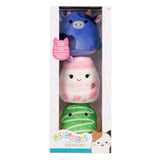Jazwares Squishmallows Kuscheltier Plüsch – Micromallows Ingred, Amelie, Daisuke – 3 Stück.