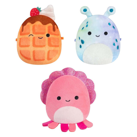 Squishmallows Kuscheltier Plüsch – Micromallows Auggie, Weaver, Zink – 3 Stück.