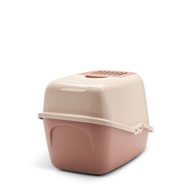 Savic Katzentoilette Nestor Champagnerrosa Terrakotta