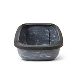 Savic Katzentoilette Aseo Jumbo Marmor grau schwarz