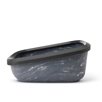 Savic Katzentoilette Aseo Jumbo Marmor grau schwarz