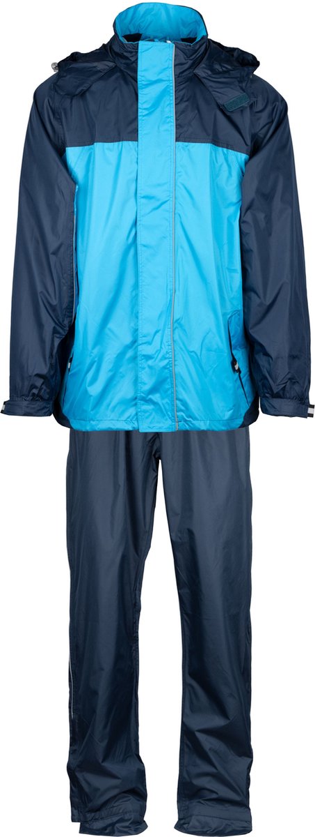 Ralka waterdicht regenpak - comfortabel - marine azuurblauw - maat xl