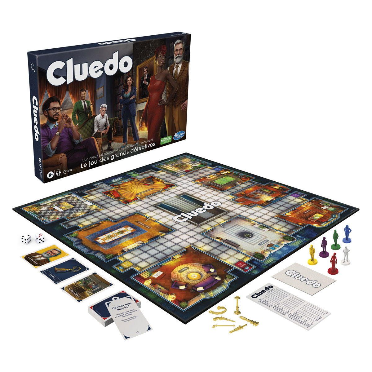 Hasbro Cluedo, das klassische Krimispiel