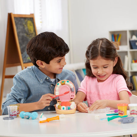 Play-doh Top-Zahnarzt-Spielset – Modelliermasse – 8 Gläser – Basteln für Kinder
