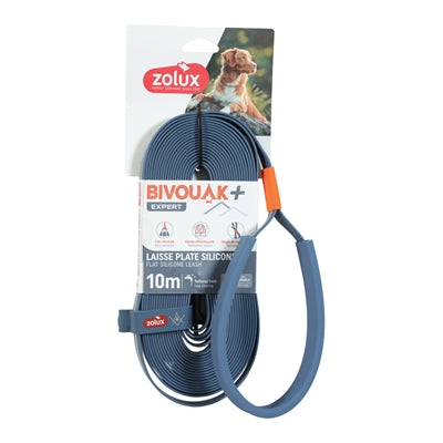 Zolux BVK Schleppleine flach Silikon blau
