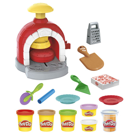 Play-doh Pizzaofen-Spielset – Modelliermasse – inklusive 6 Töpfe – Basteln für Kinder