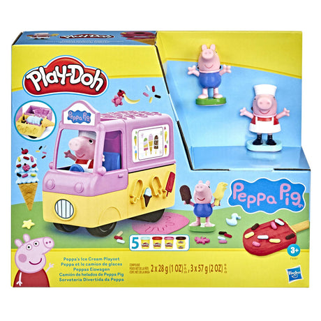 Play-doh Peppas Eiscreme-Spielset – Modelliermasse – inklusive 5 Gläser