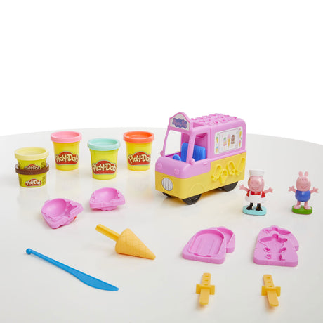 Play-doh Peppas Eiscreme-Spielset – Modelliermasse – inklusive 5 Gläser