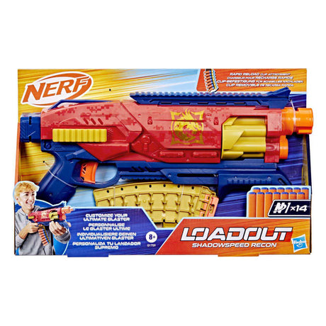 Nerf Loadout Shadowspeed Recon Blaster mit 14 N1 Darts