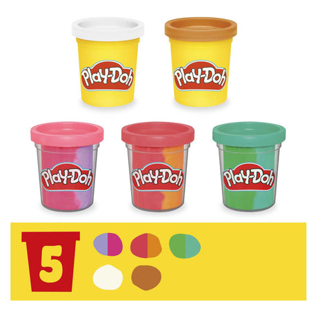 Play-doh Regenbogen-Softeis-Spielset – 5 Tontöpfe