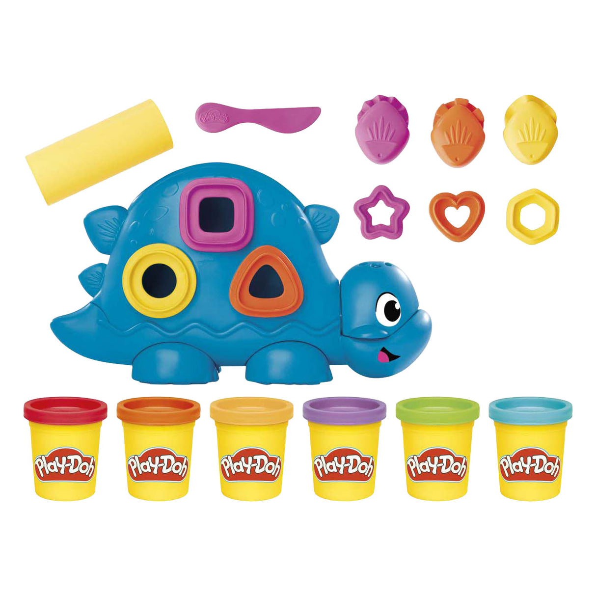 Play-Doh-Dinosaurier in Formen und Farben