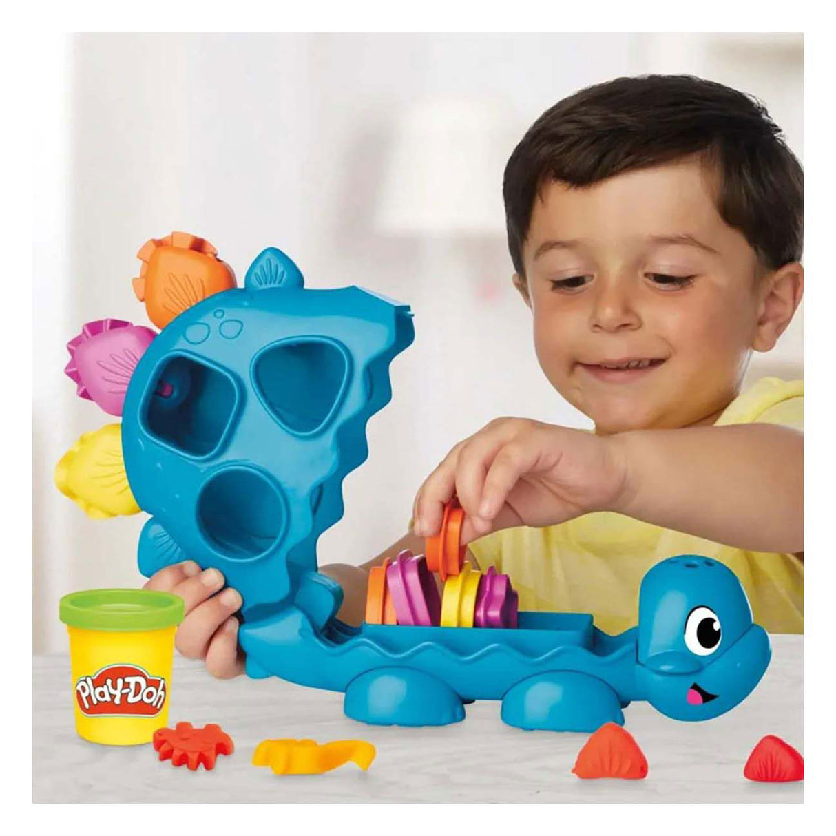Play-Doh-Dinosaurier in Formen und Farben