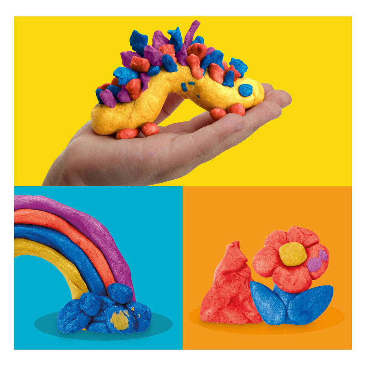 Play-Doh-Metallic-Glanz – 4 Tontöpfe