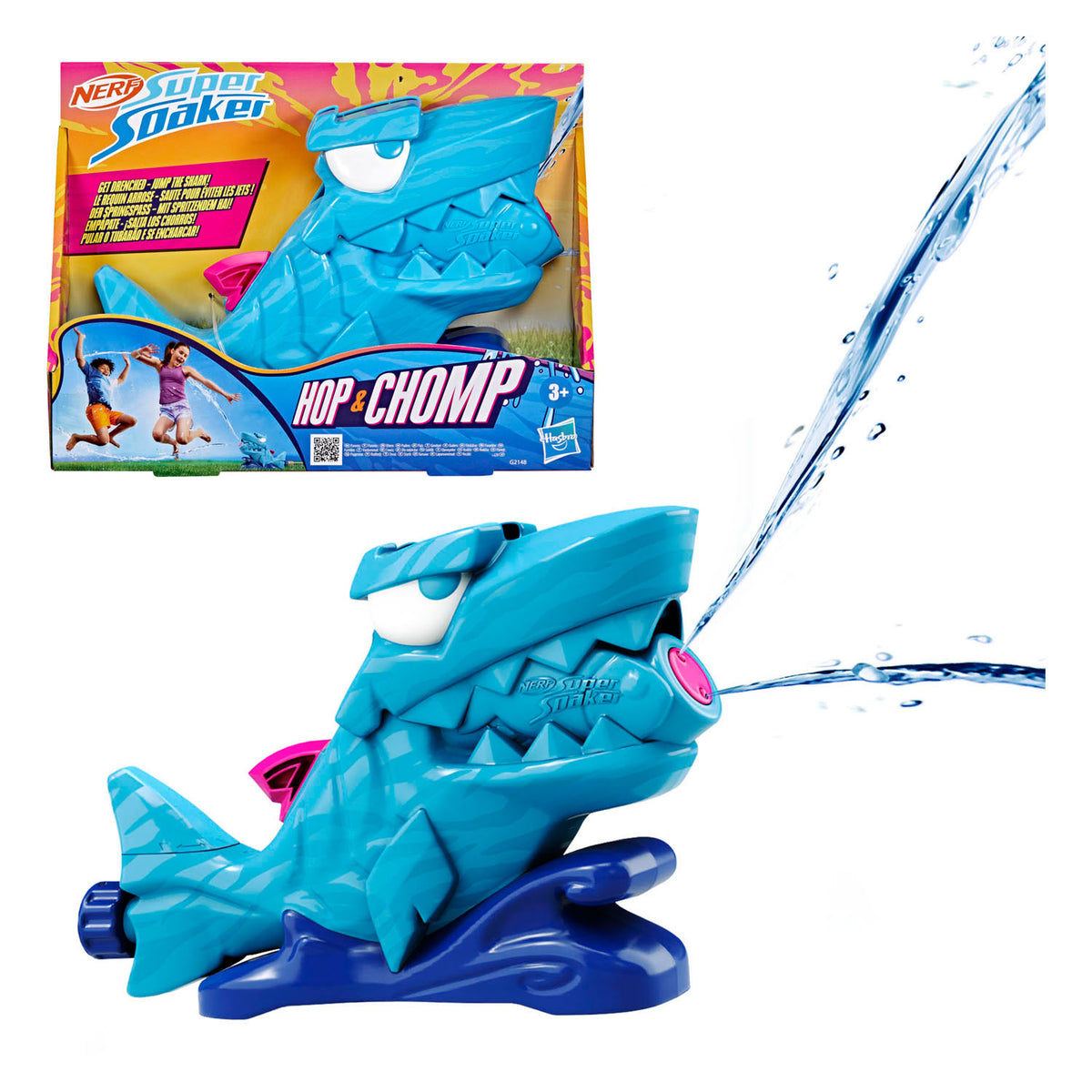 Super Soaker Nerf Hop und Chomp