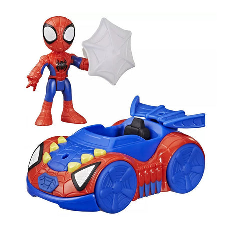 Marvel Spider-Man mit Spinnennetz-Crawler-Spielzeugauto