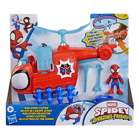 Hasbro Spidey mit Spidey-Copter-Spielzeughubschrauber