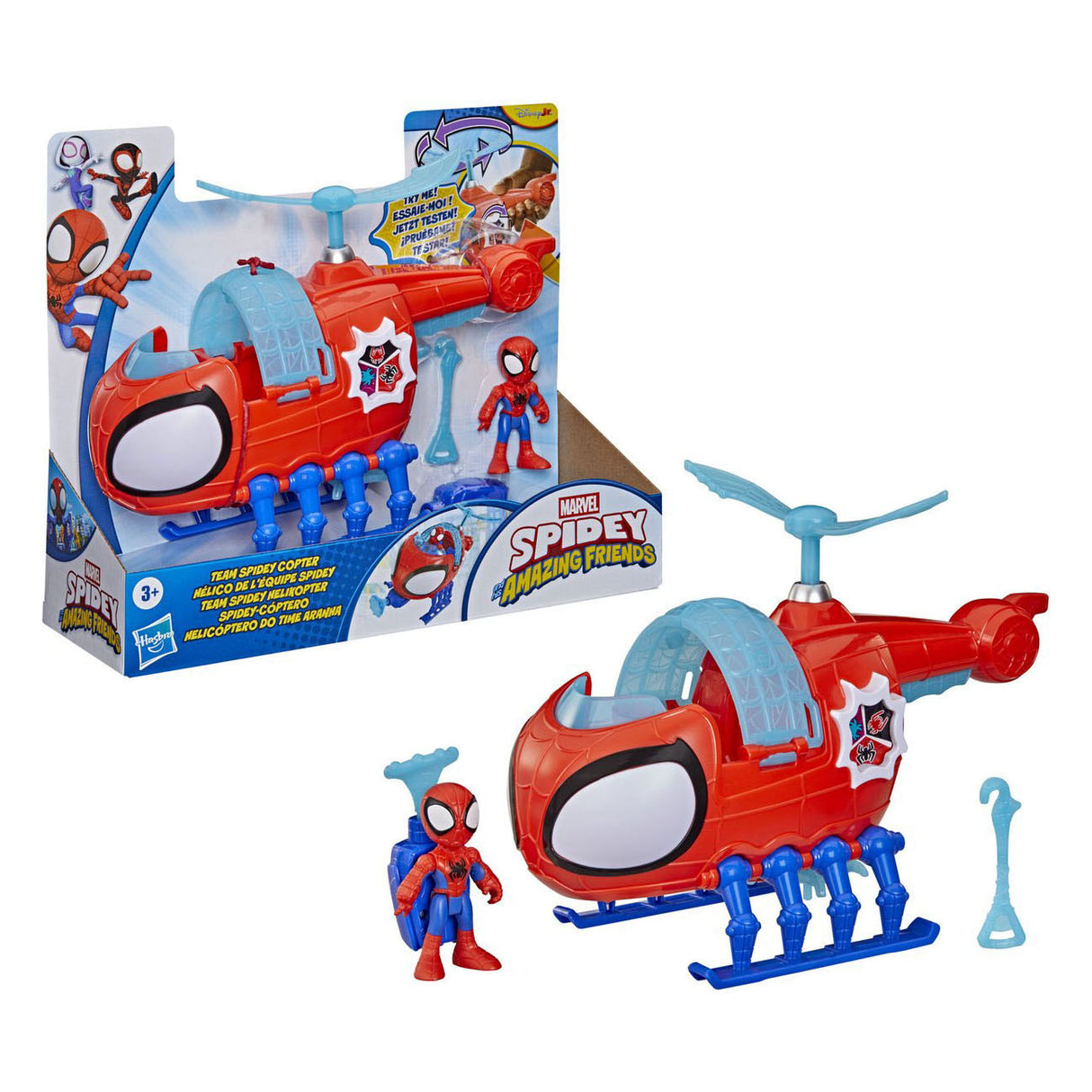 Hasbro Spidey mit Spidey-Copter-Spielzeughubschrauber