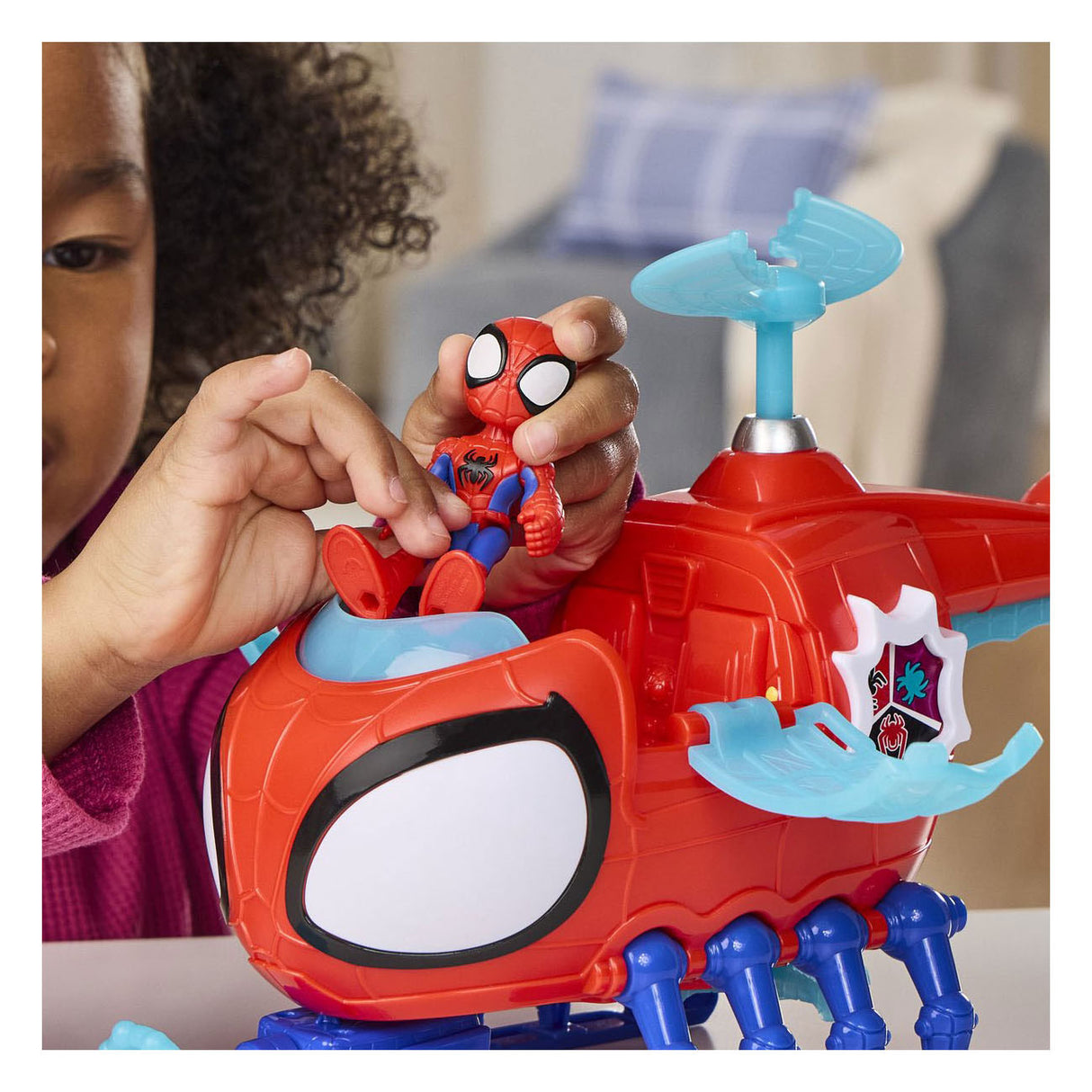 Hasbro Spidey mit Spidey-Copter-Spielzeughubschrauber