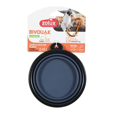 Zolux BVK faltbarer Silikon-Futternapf blau