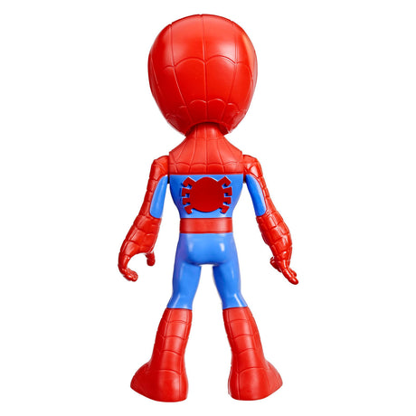 Spidey und seine tollen Freunde staunen über die übergroße Spidey-Spielfigur