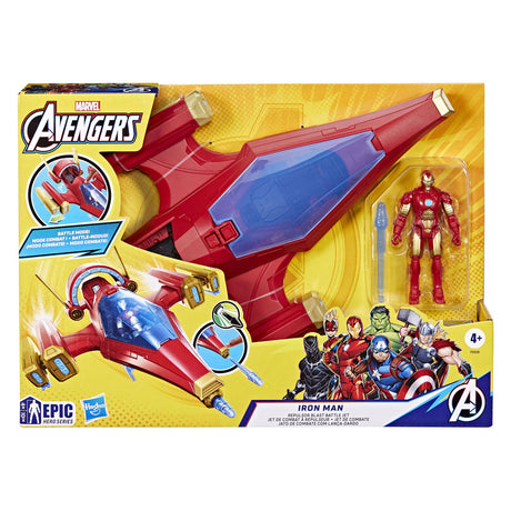 Hasbro Avengers, epische Heldenserie, Iron Man Repulsor Blast Battle Jet