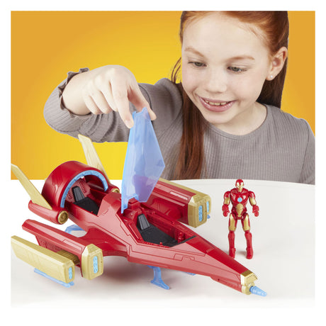 Hasbro Avengers, epische Heldenserie, Iron Man Repulsor Blast Battle Jet