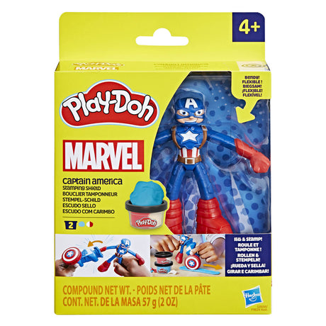 Play-Doh Marvel Captain America Stempelschild – Modelliermasse