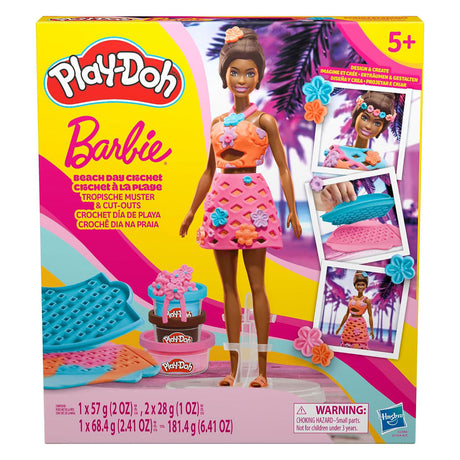 Hasbro play-doh barbie strand dag - 3 kleipotjes