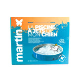 Martin-Pool mit Düsen blau weiß