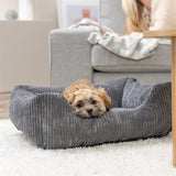 Trixie Hundebett Jonna Vital Rippstoff dunkelgrau