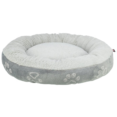 Trixie Hundebett Jimmy Soft rund hellgrau