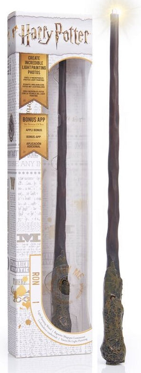 Wow! wizarding world harry potter - ron's verlichte hand beschilderde toverstok met led