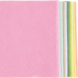 Creativ Company Hobbyfilz, A4, Blatt 210x297 mm, Stärke 2 mm, Pastellfarben, 10 Stück 1 Karton