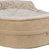 Trixie Vital Hundebett Lino Soft Oval Beige Creme