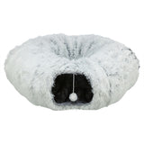 Trixie Harvey Plüsch-Spieltunnel Donut weiß grau