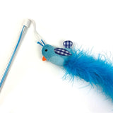 Happy Pet Tabby Patch Katze Rute Vogel blau