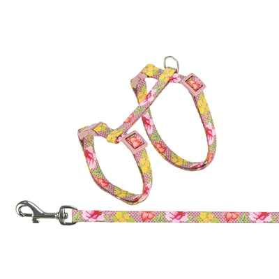 Trixie Katzengeschirr mit Leine Blumenmotiv sortiert