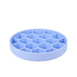 Zolux voerbak hond slow feed met zuignappen silicone blauw