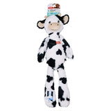 Zolux furry farm koe isache pluche met touw wit zwart