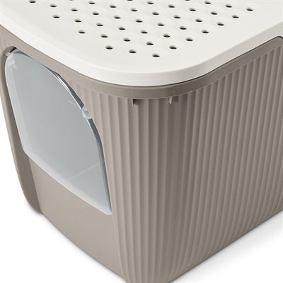 Savic kattenbak ease-in wit mokka