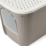 Savic kattenbak ease-in wit mokka