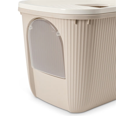 Savic kattenbak ease-in wit mokka