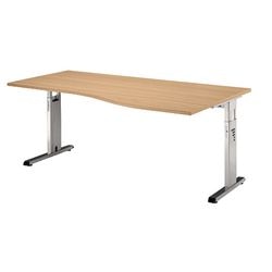 Bach Schreibtischhammer OS18 6 braun 1800 mm x 1000 mm x 850 mm