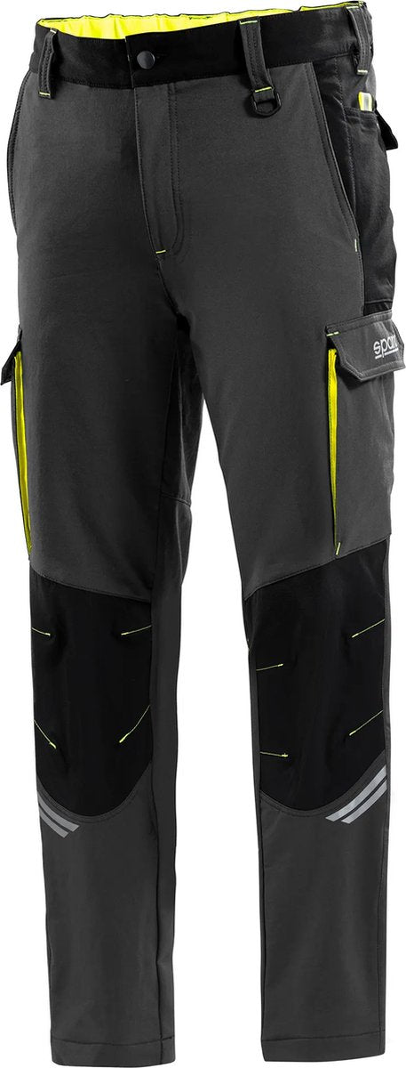 Sparco werkbroek tech oregon - zwart — geel