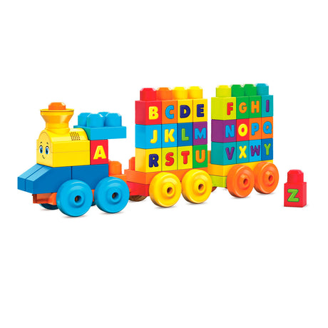 Mega Blocks ABC Music Train – Lernbausteine für 1–5 Jahre – 50 Blöcke